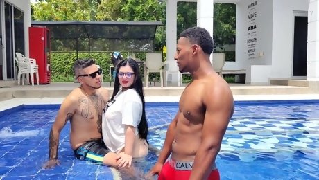 BBW Latina secretely enjoys getting pounded by her black friend