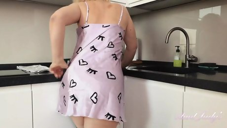 48yo Mature MILF Nadine Gets Frisky in the Kitchen